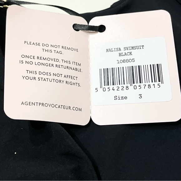 NWT Agent Provocateur Malisa Black Swimsuit AP3 - Picture 9 of 11